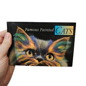 Vintage 2004 Famous Painted Cats Postcard Book